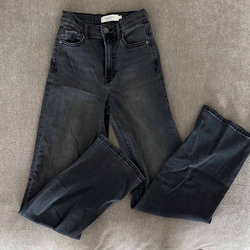 Hidden Women's Dark Gray Flare Jeans